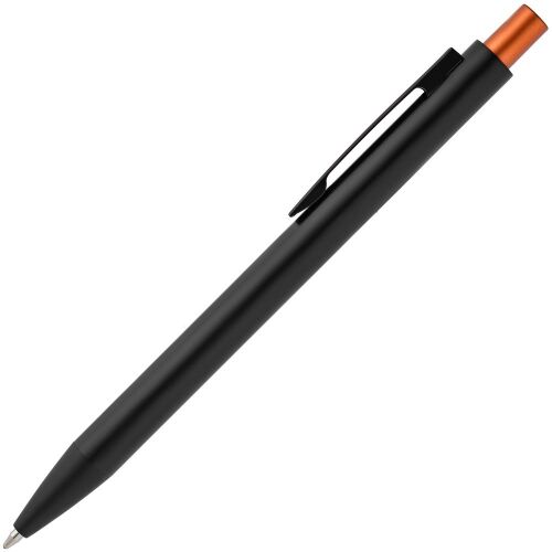 Ручка шариковая Chromatic, черная с оранжевым 2