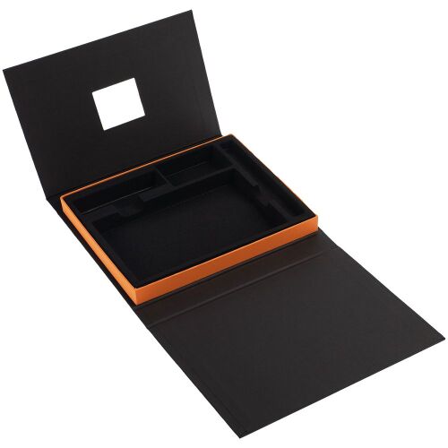 Коробка под набор Plus, черная с оранжевым 3