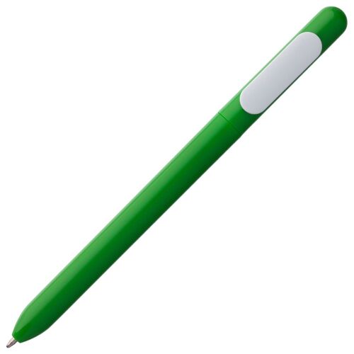 Ручка шариковая Swiper, зеленая с белым 2