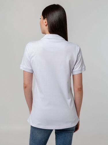 Рубашка поло женская Virma Stretch Lady, белая, размер M 6
