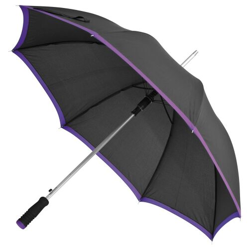 Зонт-трость Highlight, черный с фиолетовым 1