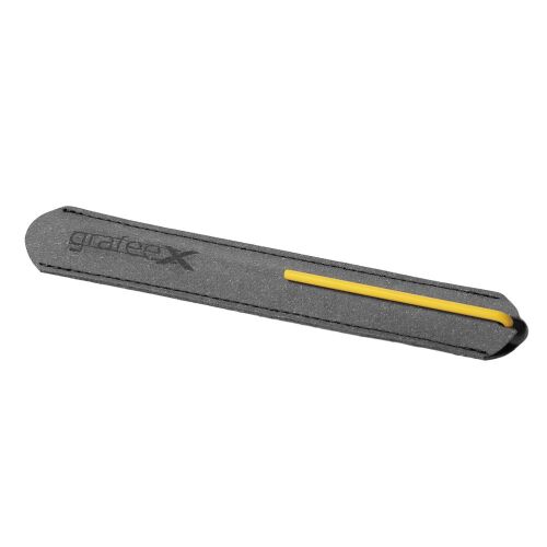 Шариковая ручка GrafeeX в чехле, черная с желтым 2
