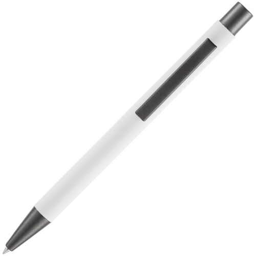 Ручка шариковая Atento Soft Touch, белая 3