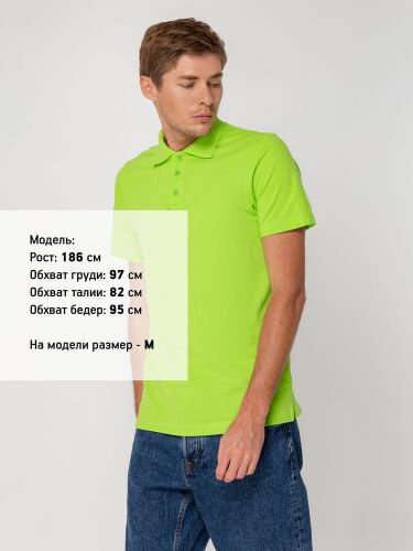 Рубашка поло мужская Virma light, зеленое яблоко, размер M 3