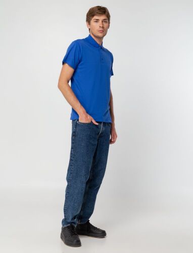 Рубашка поло мужская Summer 170 ярко-синяя (royal), размер M 7