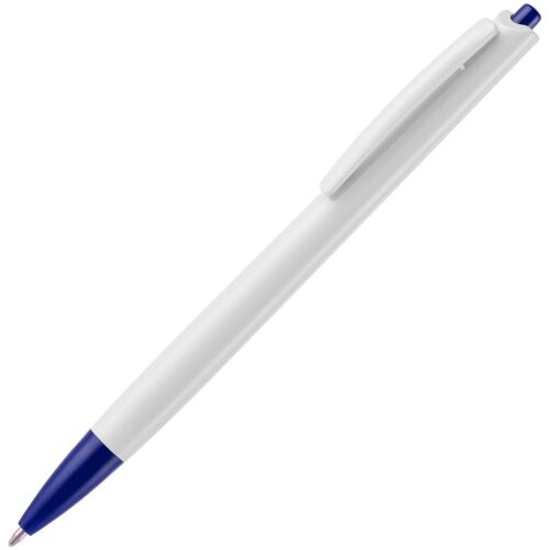 Ручка шариковая Tick, белая с синим 1