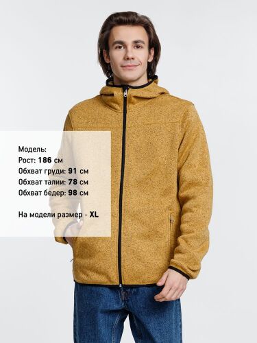 Куртка с капюшоном унисекс Gotland, горчичная, размер M 7