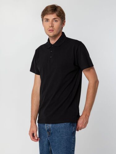 Рубашка поло мужская Spring 210 черная, размер XL 4