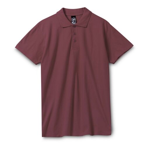 Рубашка поло мужская Spring 210 бордовая, размер XXL 1