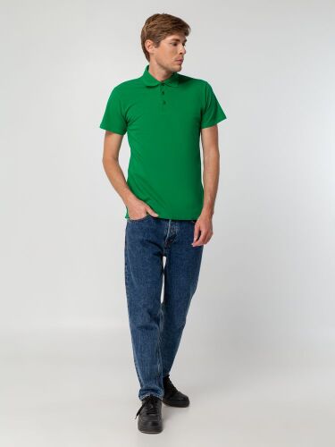 Рубашка поло мужская Spring 210 ярко-зеленая, размер L 7