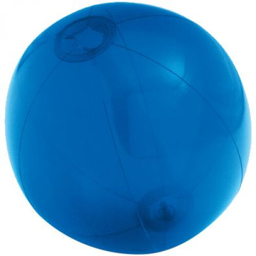 Надувной пляжный мяч Sun and Fun, полупрозрачный синий 1