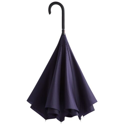Зонт наоборот Style, трость, темно-синий 8