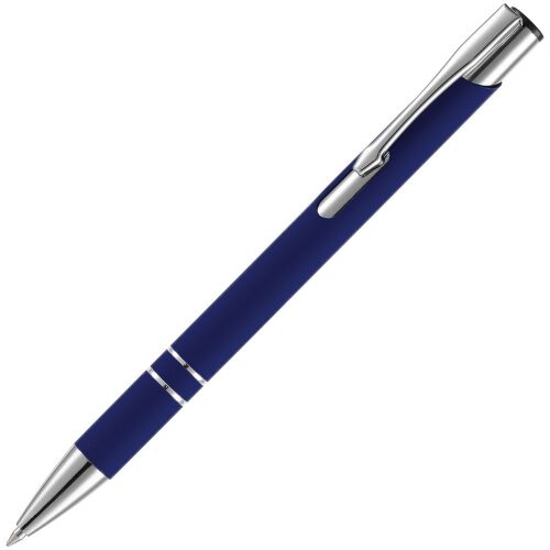 Ручка шариковая Keskus Soft Touch, темно-синяя 1