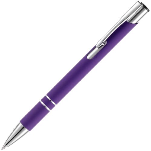 Ручка шариковая Keskus Soft Touch, фиолетовая 1