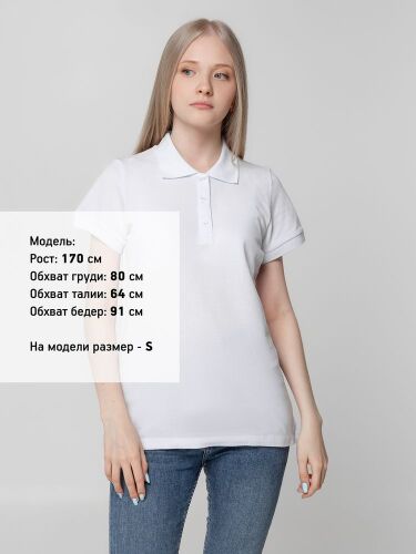 Рубашка поло женская Virma lady, белая, размер S 3