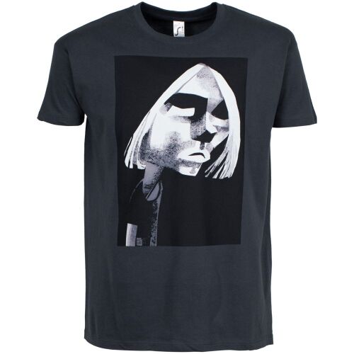 Футболка «Меламед. Kurt Cobain», темно-серая, размер S 9