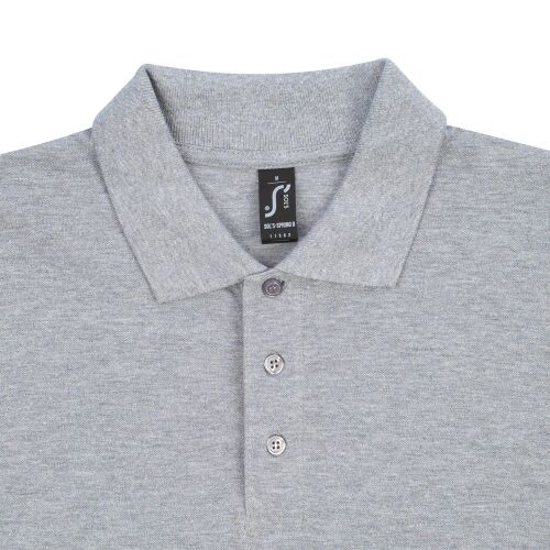 Рубашка поло мужская Spring 210 серый меланж, размер XXL 2
