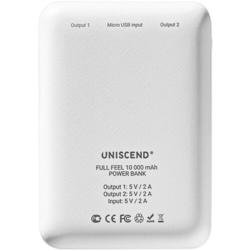 Внешний аккумулятор Uniscend Full Feel 10000 мАч, белый 2