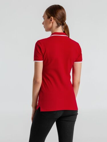 Рубашка поло женская Practice women 270 красная с белым, размер  4