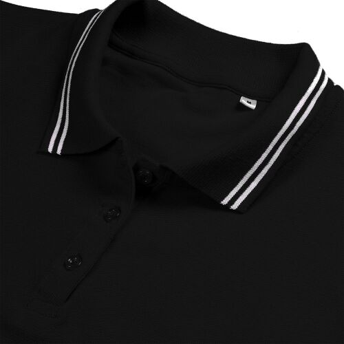 Рубашка поло женская Virma Stripes Lady, черная, размер XL 1