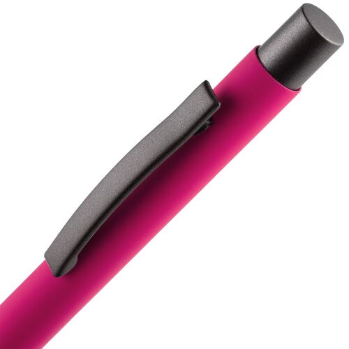 Ручка шариковая Atento Soft Touch, розовая 4