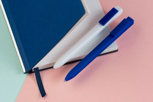 Ручка шариковая Swiper SQ, белая с синим 5