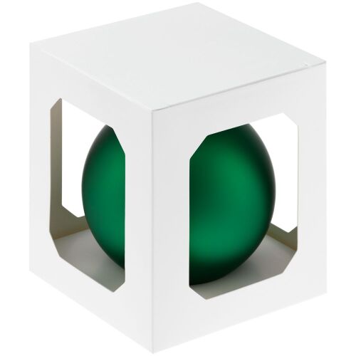 Елочный шар Finery Matt, 10 см, матовый зеленый 3