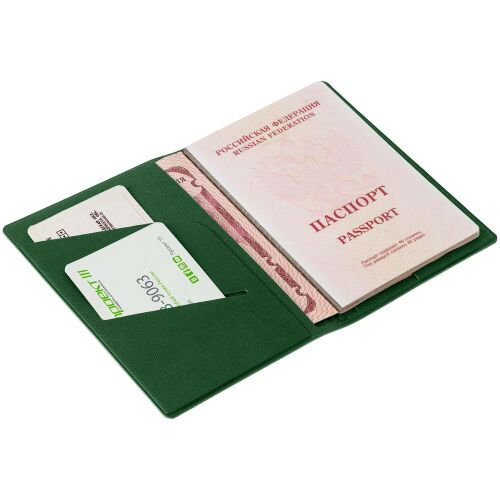 Обложка для паспорта Devon, темно-зеленый 3