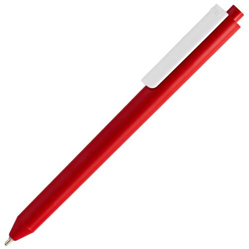 Ручка шариковая Pigra P03 Mat, красная с белым 1
