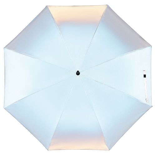 Зонт-трость Manifest со светоотражающим куполом, серый 1
