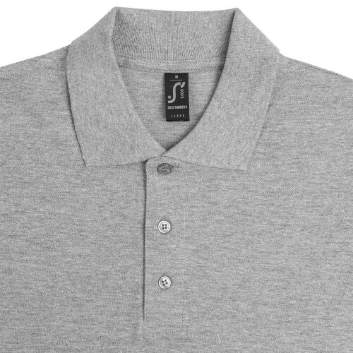 Рубашка поло мужская Summer 170 серый меланж, размер XL 2