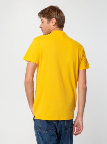 Рубашка поло мужская Summer 170 желтая, размер XL 5