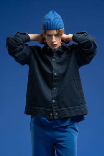 Куртка джинсовая O1, темно-синяя, размер M/L 8