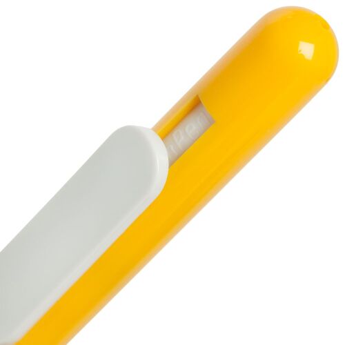 Ручка шариковая Swiper, желтая с белым 4