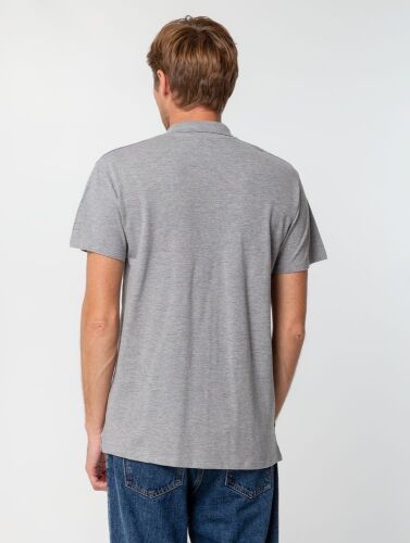 Рубашка поло мужская Summer 170 серый меланж, размер XL 5
