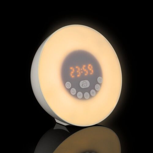 Лампа-колонка со световым будильником dreamTime, ver.2, белая 5