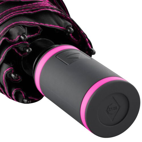 Зонт складной AOC Mini с цветными спицами, розовый 6