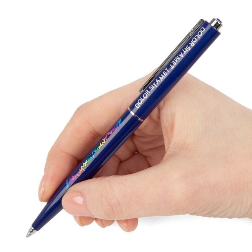 Ручка шариковая Senator Point, ver.2, темно-синяя 4