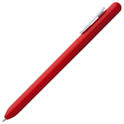 Ручка шариковая Swiper, красная с белым 3