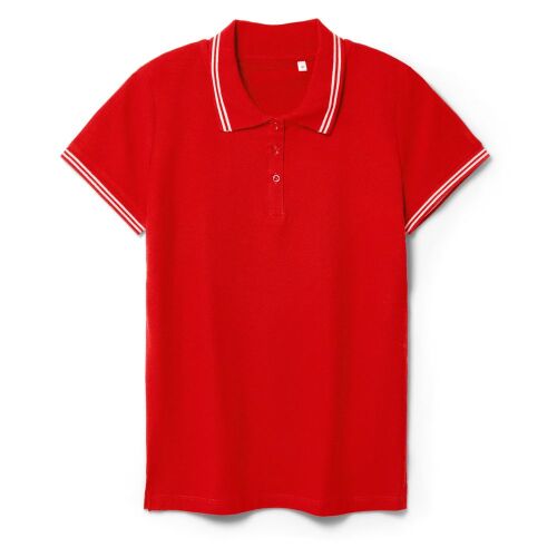 Рубашка поло женская Virma Stripes Lady, красная, размер L 8