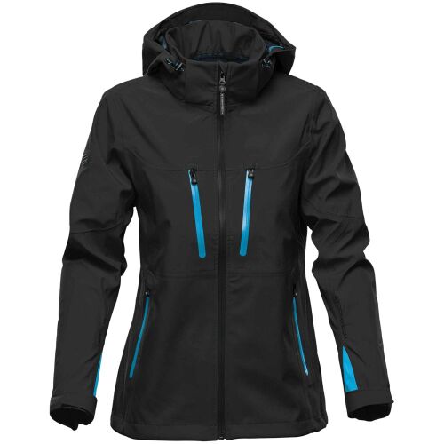 Куртка софтшелл женская Patrol черная с синим, размер XXL 8