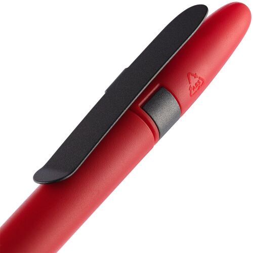Ручка шариковая Prodir DS5 TSM Metal Clip, красная с серым 5