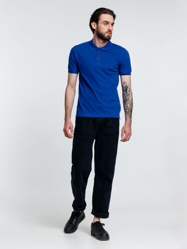 Рубашка поло мужская Adam, ярко-синяя, размер M 6