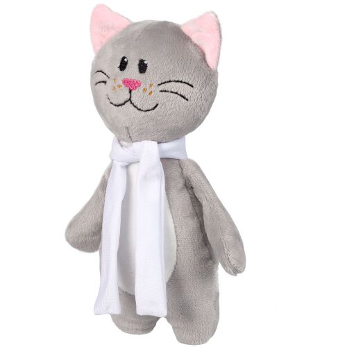 Мягкая игрушка Beastie Toys, котик с белым шарфом 2