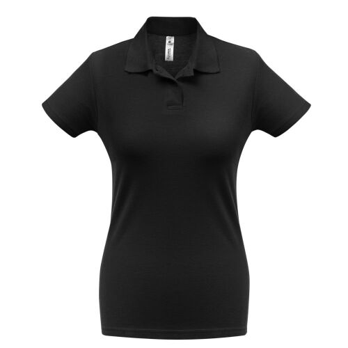 Рубашка поло женская ID.001 черная, размер XL 1