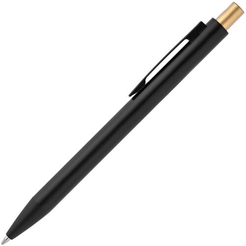 Ручка шариковая Chromatic, черная с золотистым 2
