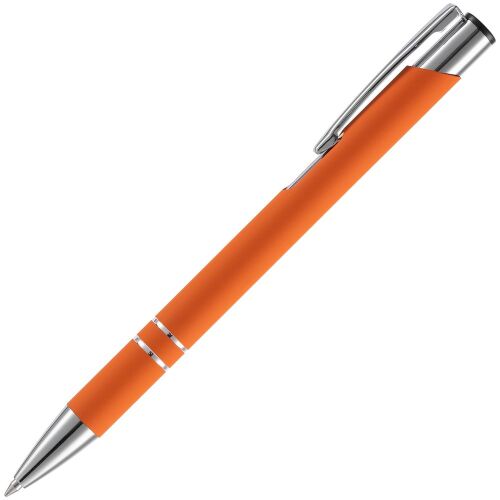 Ручка шариковая Keskus Soft Touch, оранжевая 2