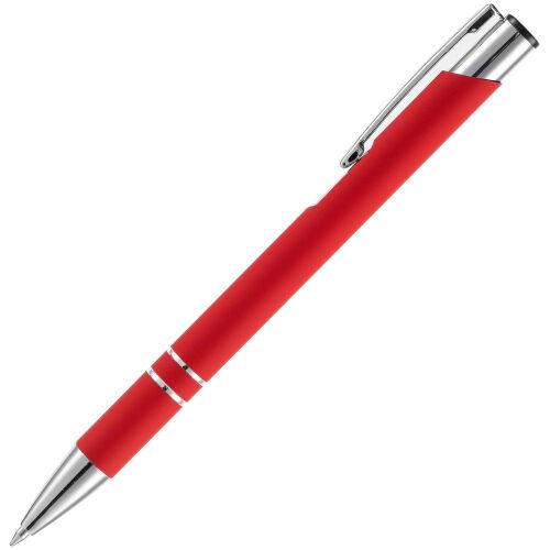 Ручка шариковая Keskus Soft Touch, красная 2