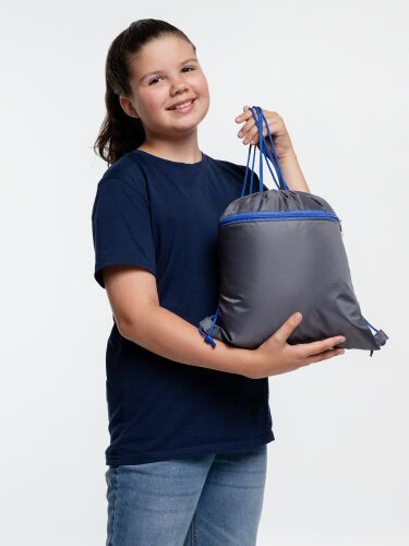Детский рюкзак Novice, серый с синим 6