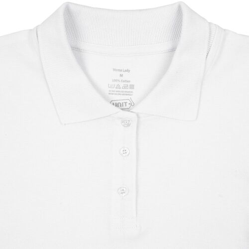 Рубашка поло женская Virma lady, белая, размер XXL 2
